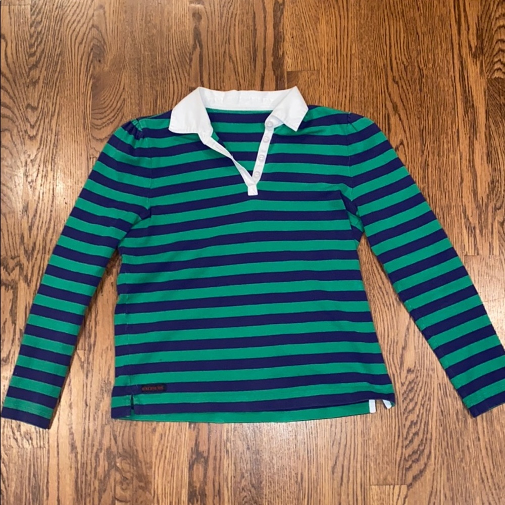 Striped collar shirt